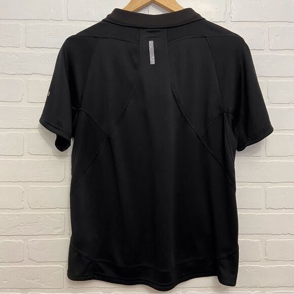 FILA athletic sweater black short sleeves polo athletics medium - Picture 2 of 11